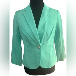 NWT The Limited Light Seafoam Green One Button Women's Blazer Size XS